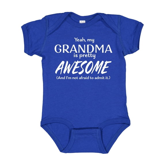Inktastic Yeah My Grandma is Pretty Awesome Boys or Girls Baby Bodysuit