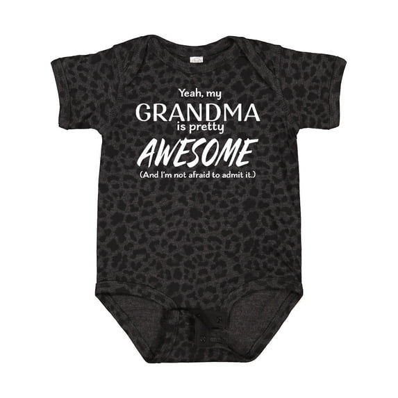Inktastic Yeah My Grandma is Pretty Awesome Boys or Girls Baby Bodysuit