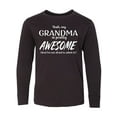 thumbnail image 1 of Inktastic Yeah My Grandma is Pretty Awesome Long Sleeve Youth T-Shirt, 1 of 5