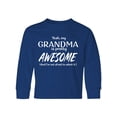 thumbnail image 1 of Inktastic Yeah My Grandma is Pretty Awesome Long Sleeve Youth T-Shirt, 1 of 5