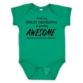 thumbnail image 1 of Inktastic Yeah My Great Grandma is Pretty Awesome Boys or Girls Baby Bodysuit, 1 of 5