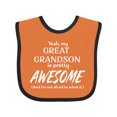 thumbnail image 1 of Inktastic Yeah My Great Grandson is Pretty Awesome Boys or Girls Baby Bib, 1 of 4