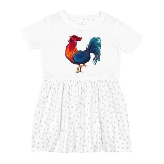 Inktastic Year of the Rooster Girls Toddler Dress