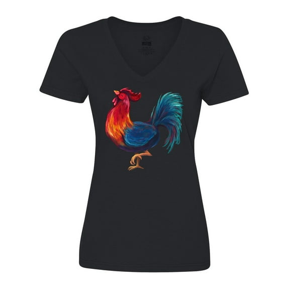 Inktastic Year of the Rooster Women's V-Neck T-Shirt