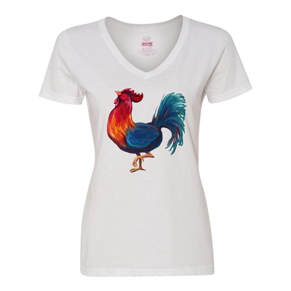 Inktastic Year of the Rooster Women's V-Neck T-Shirt