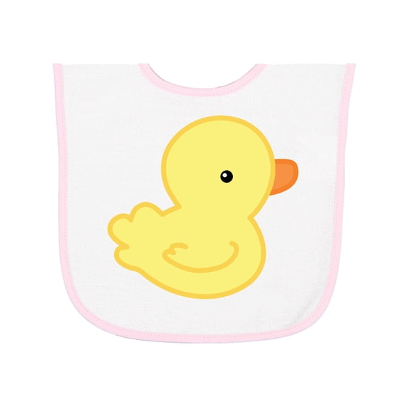 Inktastic Yellow Baby Duck Baby Terry Cloth Bib