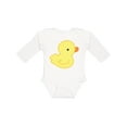 thumbnail image 1 of Inktastic Yellow Baby Duck Boys or Girls Long Sleeve Baby Bodysuit, 1 of 5