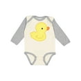 thumbnail image 1 of Inktastic Yellow Baby Duck Boys or Girls Long Sleeve Baby Bodysuit, 1 of 5