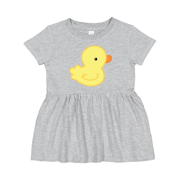 Inktastic Yellow Baby Duck Girls Baby Dress