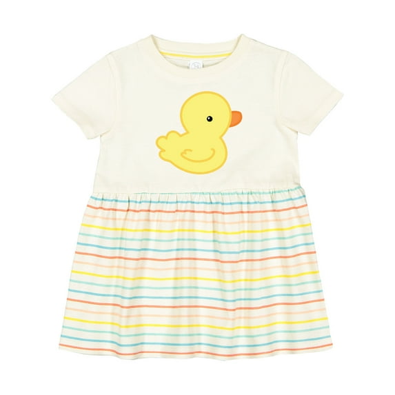 Inktastic Yellow Baby Duck Girls Baby Dress