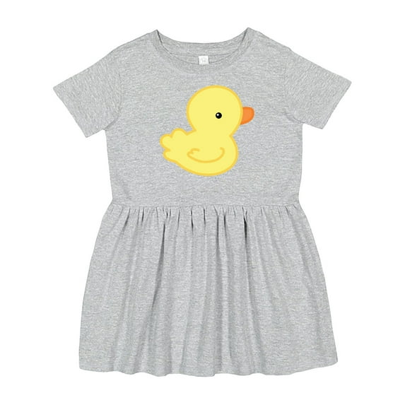 Inktastic Yellow Baby Duck Girls Toddler Dress
