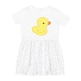 thumbnail image 1 of Inktastic Yellow Baby Duck Girls Toddler Dress, 1 of 5