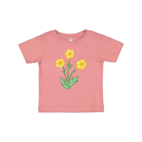 Inktastic Yellow Buttercup Flowers Boys or Girls Baby T-Shirt