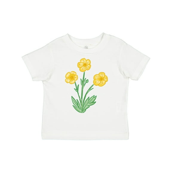 Inktastic Yellow Buttercup Flowers Boys or Girls Toddler T-Shirt