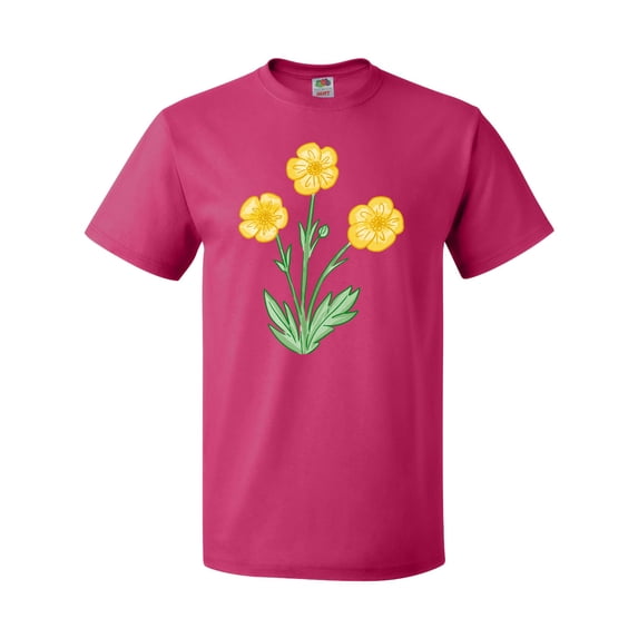 Inktastic Yellow Buttercup Flowers T-Shirt