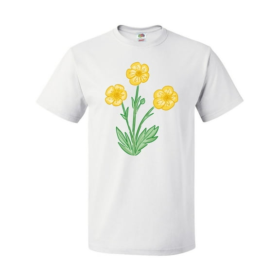 Inktastic Yellow Buttercup Flowers T-Shirt