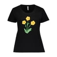 thumbnail image 1 of Inktastic Yellow Buttercup Flowers Women's Plus Size T-Shirt, 1 of 5