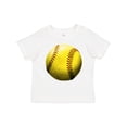 thumbnail image 1 of Inktastic Yellow Softball Boys or Girls Toddler T-Shirt, 1 of 5