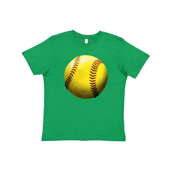 Inktastic Yellow Softball Youth T-Shirt