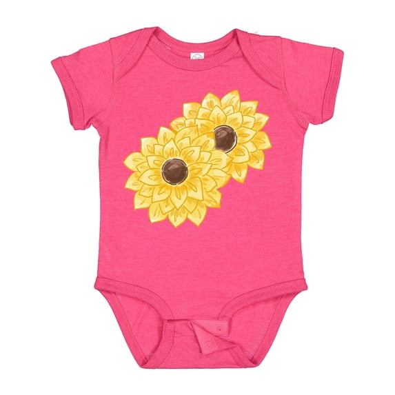 Inktastic Yellow Sunflowers Boys or Girls Baby Bodysuit