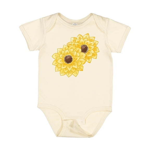 Inktastic Yellow Sunflowers Boys or Girls Baby Bodysuit