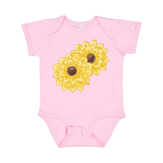 Inktastic Yellow Sunflowers Boys or Girls Baby Bodysuit