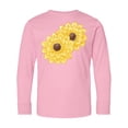 thumbnail image 1 of Inktastic Yellow Sunflowers Long Sleeve Youth T-Shirt, 1 of 5
