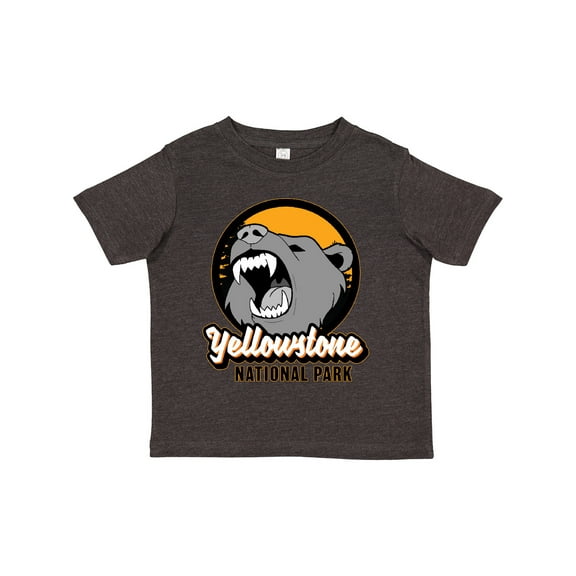 Inktastic Yellowstone Growling Bear Boys or Girls Toddler T-Shirt