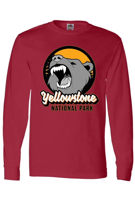 Yellowstone Growling Bear Long Sleeve T-Shirt