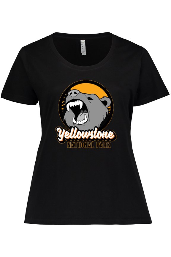 Yellowstone Growling Bear Women's Plus Size T-Shirt