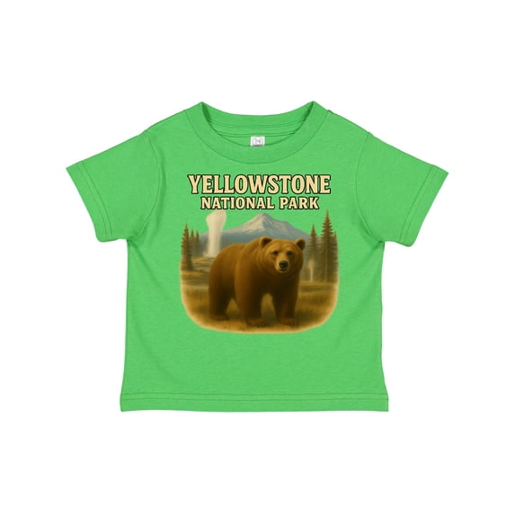 Inktastic Yellowstone National Park Bear Art Boys or Girls Toddler T-Shirt