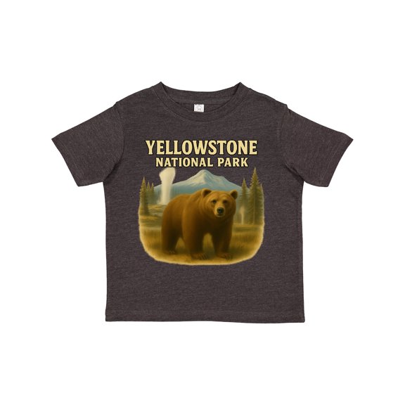 Inktastic Yellowstone National Park Bear Art Boys or Girls Toddler T-Shirt