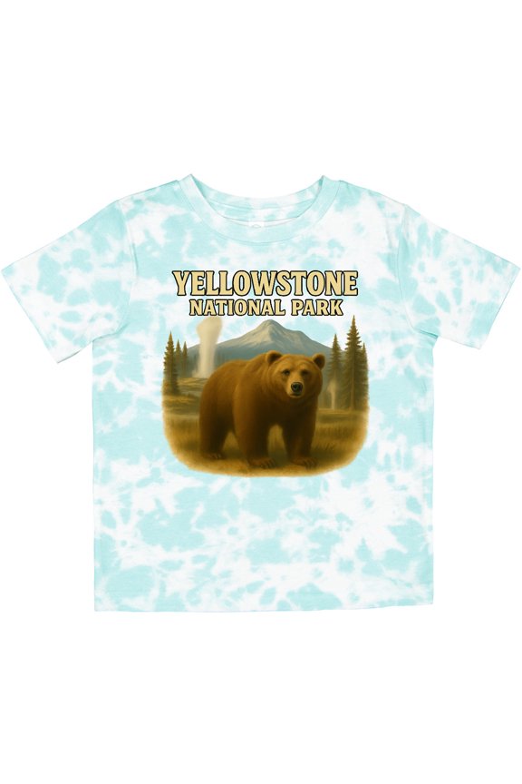 Yellowstone National Park Bear Art Boys or Girls Toddler T-Shirt