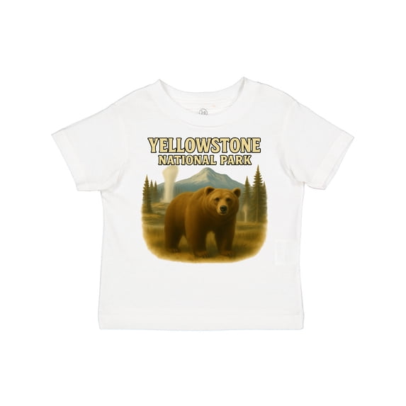 Inktastic Yellowstone National Park Bear Art Boys or Girls Toddler T-Shirt