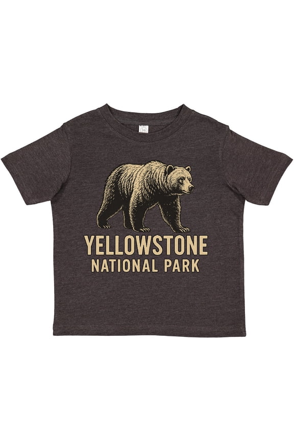 Yellowstone National Park Bear Illustration Boys or Girls Toddler T-Shirt