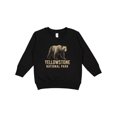 thumbnail image 1 of Inktastic Yellowstone National Park Bear Illustration Toddler Sweatshirt, 1 of 4