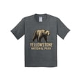 thumbnail image 1 of Inktastic Yellowstone National Park Bear Illustration Youth T-Shirt, 1 of 5
