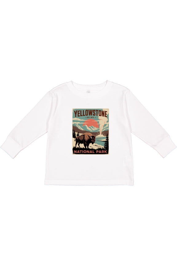 Yellowstone National Park Boys Long Sleeve Toddler T-Shirt