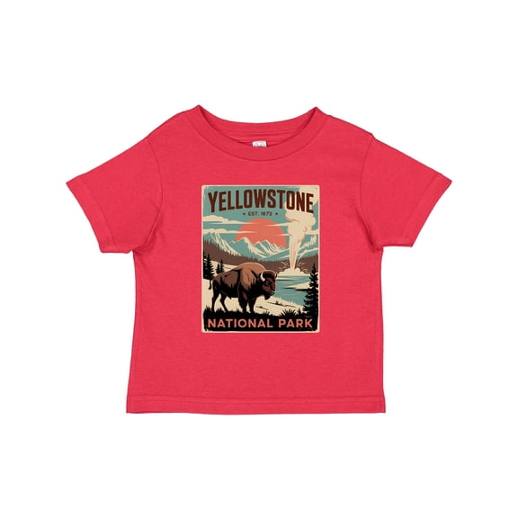Inktastic Yellowstone National Park Boys Toddler T-Shirt