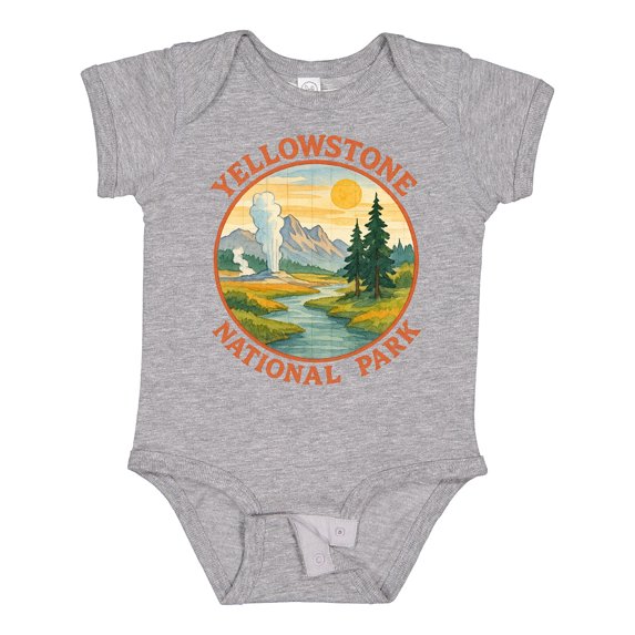 Inktastic Yellowstone National Park Boys or Girls Baby Bodysuit