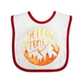 thumbnail image 1 of Inktastic Yellowstone National Park- Mountains Boys or Girls Baby Bib, 1 of 4