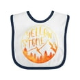 thumbnail image 1 of Inktastic Yellowstone National Park- Mountains Boys or Girls Baby Bib, 1 of 4