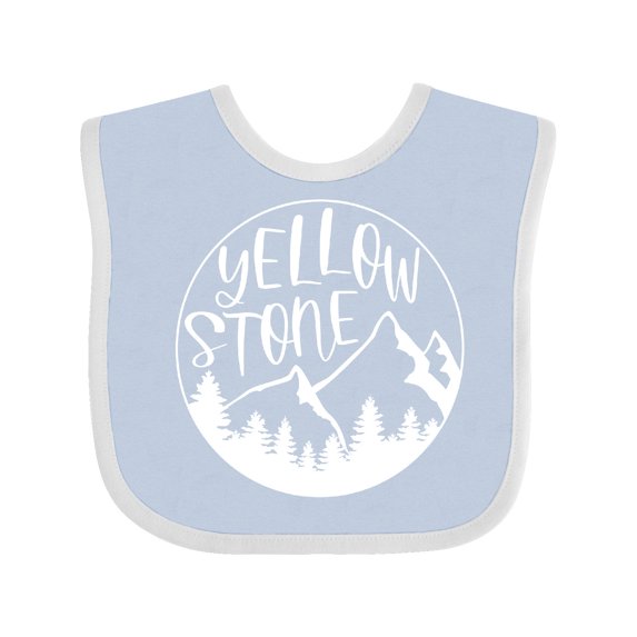 Inktastic Yellowstone National Park Mountains Boys or Girls Baby Bib