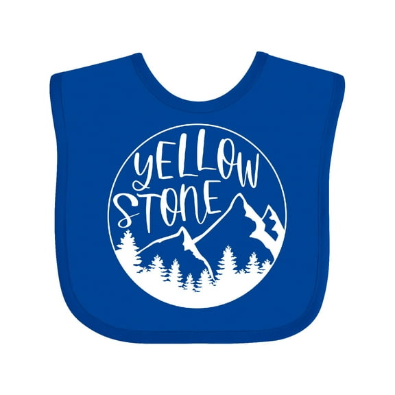 Inktastic Yellowstone National Park Mountains Boys or Girls Baby Bib