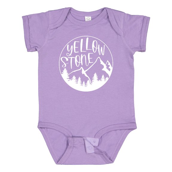 Inktastic Yellowstone National Park- Mountains Boys or Girls Baby Bodysuit