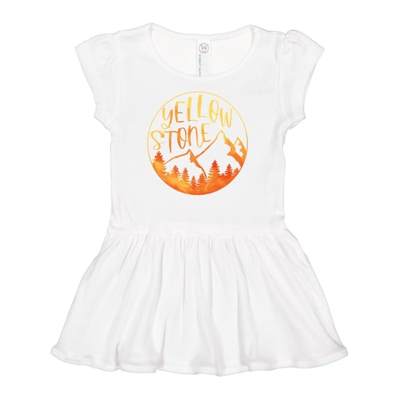 Inktastic Yellowstone National Park- Mountains Girls Baby Dress