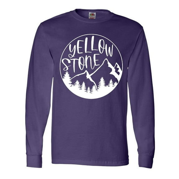 Inktastic Yellowstone National Park- Mountains Long Sleeve T-Shirt