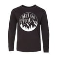 thumbnail image 1 of Inktastic Yellowstone National Park- Mountains Long Sleeve Youth T-Shirt, 1 of 5