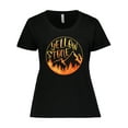 thumbnail image 1 of Inktastic Yellowstone National Park- Mountains Women's Plus Size T-Shirt, 1 of 5