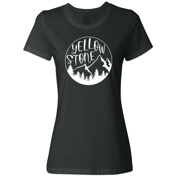 Inktastic Yellowstone National Park- Mountains Women's T-Shirt